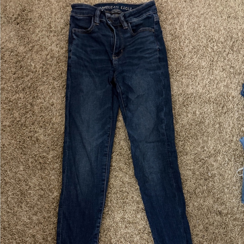 American Eagle Outfitters Dark Blue Skinny Jeans
